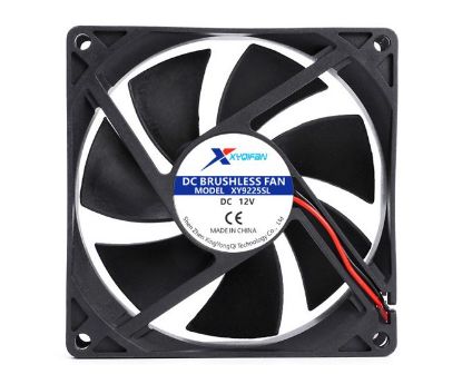 Picture of 12V AXIAL FAN 92sqx25mm SLEEVE 60CFM LEADS