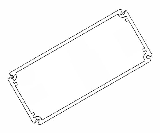Picture of ALUMINIUM PROFILE BLACK ANOD. 109x48x3000mm