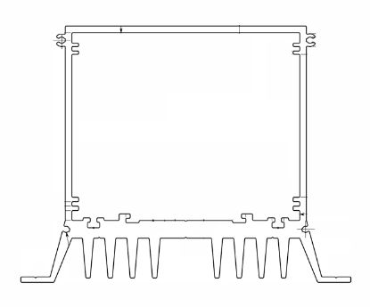 Picture of ALUMINIUM PROFILE MILL FINISH 149x116x200mm