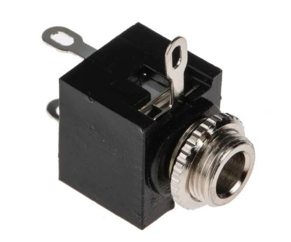 Picture of 3.5mm MONO PANEL MOUNT SOCKET OC TYPE BLACK