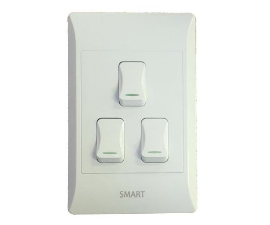 Picture of 3 LEVER 1 WAY LIGHT SWITCH