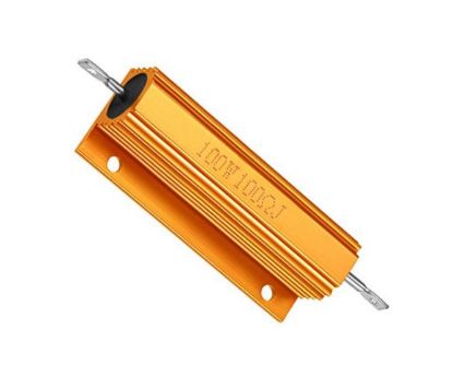 Picture of RESISTOR 100W ALUMINUM W/W IN 50W CASE 100E - S/SIDE MOUNT