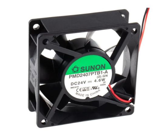 Picture of 24VDC AXIAL FAN 70sqX25mm BALL 49CFM  LEAD