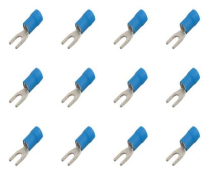 Picture of TERMINAL PRE-INS FORK BLUE 3.7mm 1K/BAG