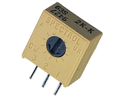 Picture of TRIMPOT PRESET POTENTIOMETER S-ADJ V-MNT S/T 2K