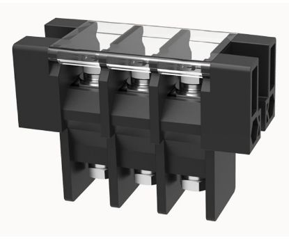 Picture of HI CURRENT BARRIER BLOCK 75A 3W P/MNT W/CLEAR COVER