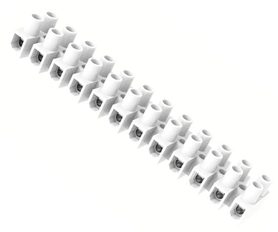 Picture of STRIP CONNECTOR 12W 32A FEED THROUGH TYPE WHITE