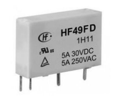 Picture of RELAY SLIM SIL/SIP SPST 12V 5A PCB