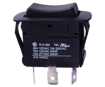 Picture of 3-POS ROCKER SWITCH DPDT 10A ON-OFF-ON 36x21mm