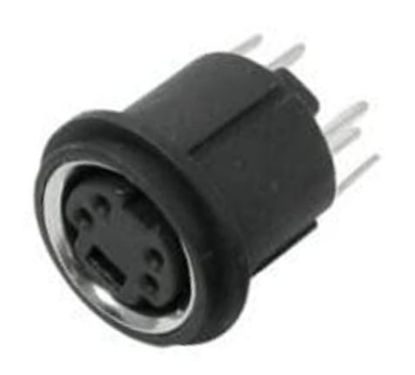 Picture of SOCKET MINI-DIN 4-WAY PCB STR