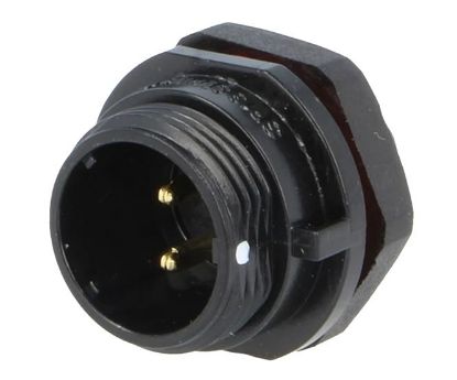 Picture of CIRCULAR CONNECTOR 2PIN PLUG BAYONET IP65