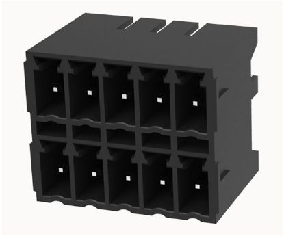 Picture of HEADER R/A PCB-MNT DIL 10P CLOSED P=3.5