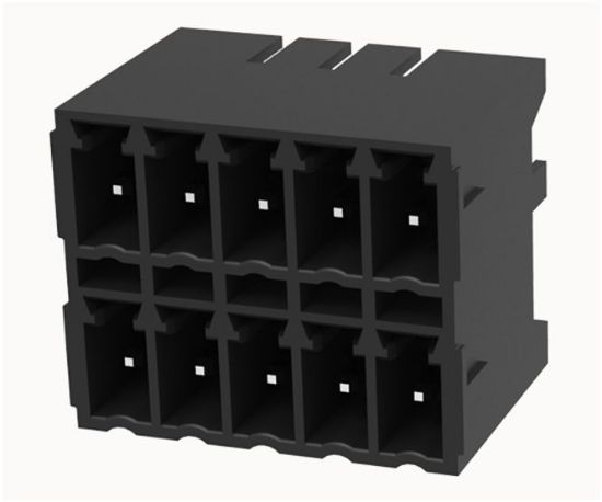 Picture of HEADER R/A PCB-MNT DIL 10P CLOSED P=3.5