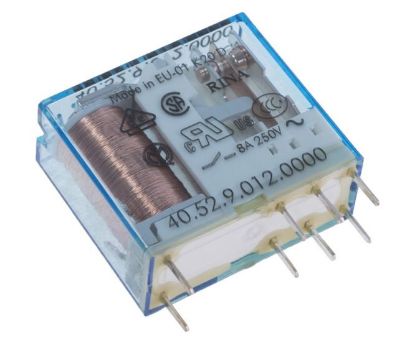 Picture of RELAY DPDT 8A 12VDC RECT 8PCB