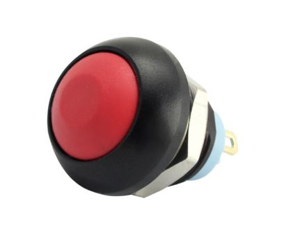 Picture of M12 P/BUTTON SWITCH N.O. SPST RED IP67 - DEBULK
