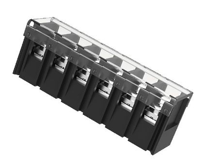 Picture of CONNECTOR STRIP PCB 6W P=7.6 BLACK OFFSET