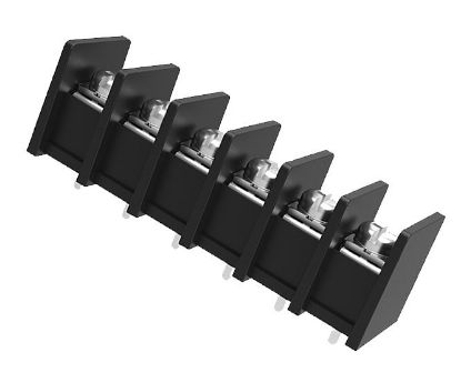 Picture of CONNECTOR STRIP PCB 7W P=10MM BLACK OFFSET