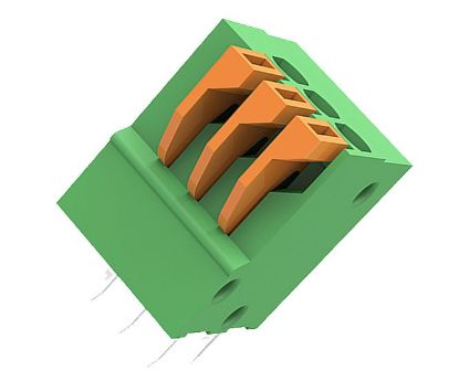 Picture of TERMINAL BLOCK 3W SPRING P=2.54