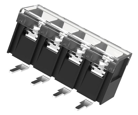 Picture of BARRIER TERMINAL BLOCK 4W P=10mm PCB R/A