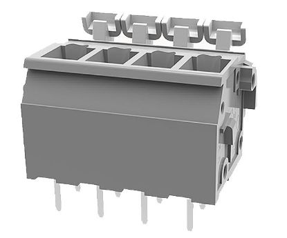 Picture of SPRING TERMINAL BLOCK 4W P=5.00 GREY