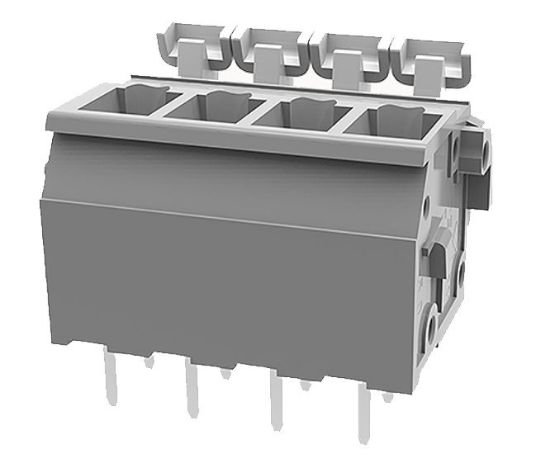 Picture of SPRING TERMINAL BLOCK 4W P=5.00 GREY
