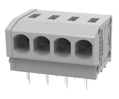 Picture of SPRING TERMINAL BLOCK 4W P=3.81 GREY