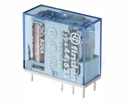 Picture of PCB MOUNT RELAY DPDT 10A 12VDC RECT 8PINS