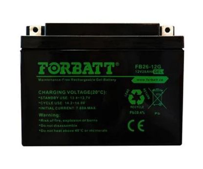 Picture of BATTERY LEAD ACID GEL 12V 26AH 166x175x126mm