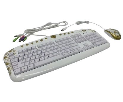 Picture of CORDED KEYBOARD AND MOUSE DESKTOP SET