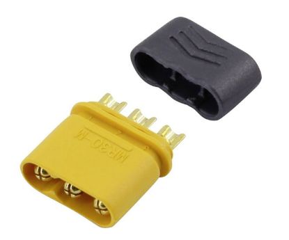 Picture of BATTERY CONNECTOR PLUG 3P IN-LINE 30A 500V