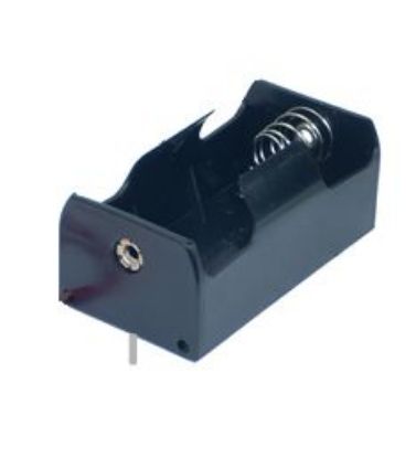 Picture of BATTERY HOLDER FOR 1xD WITH PCB PINS BLACK