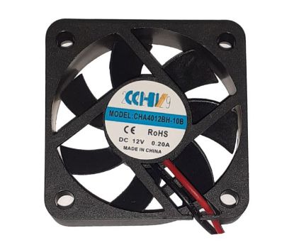 Picture of 12VDC FAN  AXIAL 40sqx10mm BALL 9.35CFM 0.2A