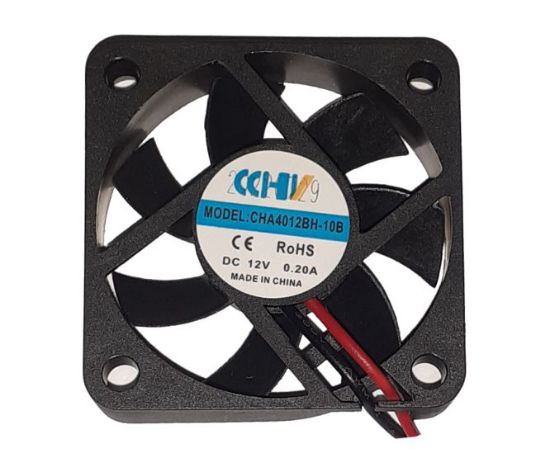 Picture of 12VDC FAN  AXIAL 40sqx10mm BALL 9.35CFM 0.2A