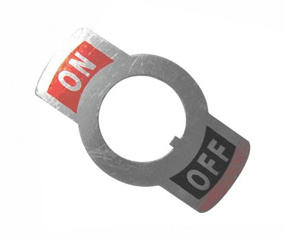 Picture of M12 ALUMINIUM LEGEND PLATE ON-OFF ID=12mm OD=23mm