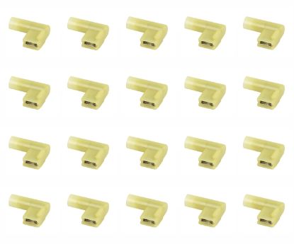 Picture of FLAG FEMALE CRIMP TERMINAL 4-6mm2 6.35mm YL - 250P/BAG