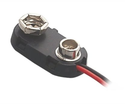 Picture of 9V / PP3 PLASTIC BATTERY CONNECTOR CLIP