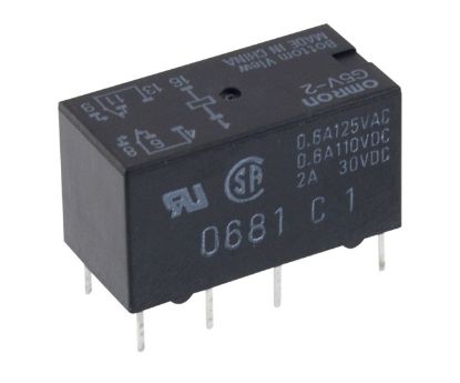 Picture of RELAY DPDT 1A 12VDC RECT 8PCB