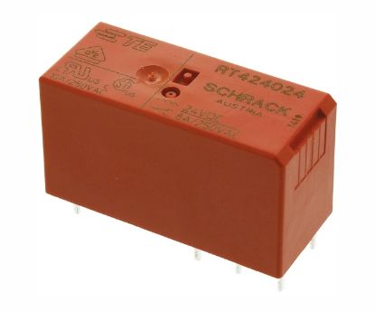 Picture of RELAY DPDT 8A 24VDC RECT 8PCB