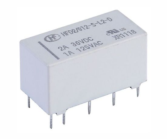 Picture of LATCHING RELAY PCB DPDT 2A 12V RECT 10PIN
