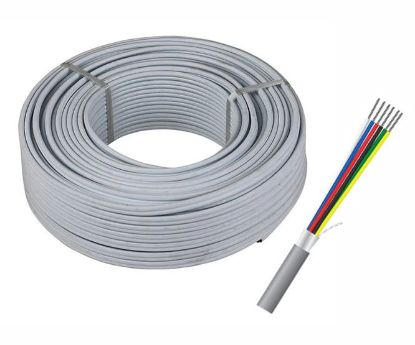 Picture of SIGNAL CABLE 6C SCREEN OD=6mm 0.2mm2 - 100M/R