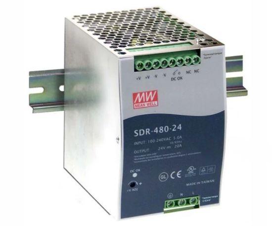 Picture of POWER SUPPLY D/R I=220 O=48V  10A   480W