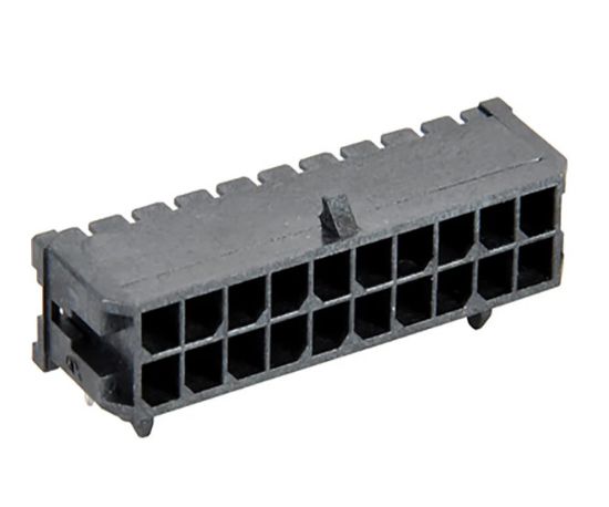 Picture of 20W DIL R/A HEADER 3mm BLACK