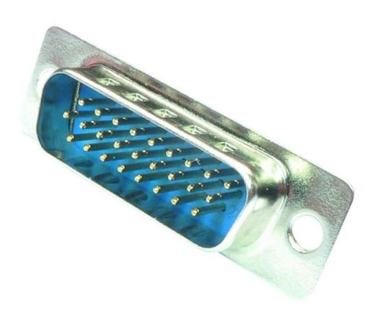 Picture of PLUG D-SUB 26W VGA SOLDER PANEL MNT METAL BLUE