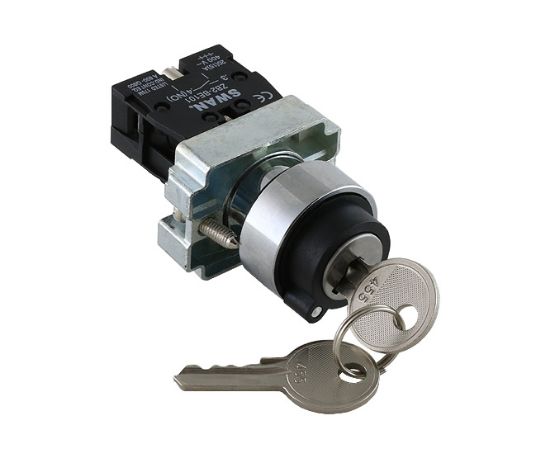 Picture of 2 POS KEY SWITCH MAINTAINED LEFT NO