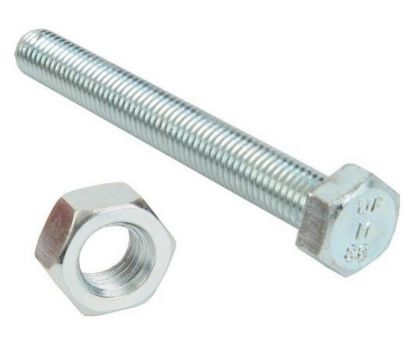 Picture of SCREW HEX HEAD AND NUT SET M6x30mm ZINC PLATED
