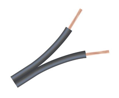 Picture of 0.2mm2 TWIN FLEX CABLE BLACK NO TRACER