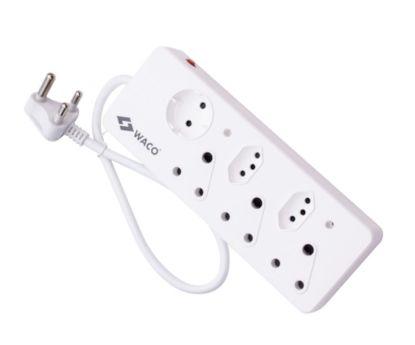 Picture of MULTIPLUG MAINS ADAP 3X16A 2x5A 1xSCHUKO 0.5m LEAD