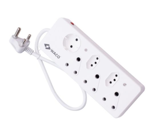 Picture of MULTIPLUG MAINS ADAP 3X16A 2x5A 1xSCHUKO 0.5m LEAD