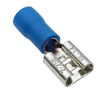 Picture of TERMINAL PRE-INS BL 4.8mm FEM 100/BAG
