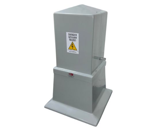 Picture of STUBBY KIOSK NO WINDOW CLOUD GREY 300x300x670mm